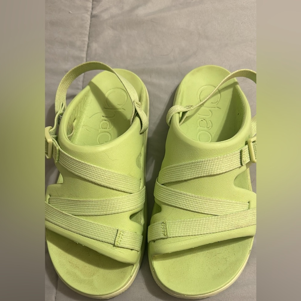 Lime Green Chacos